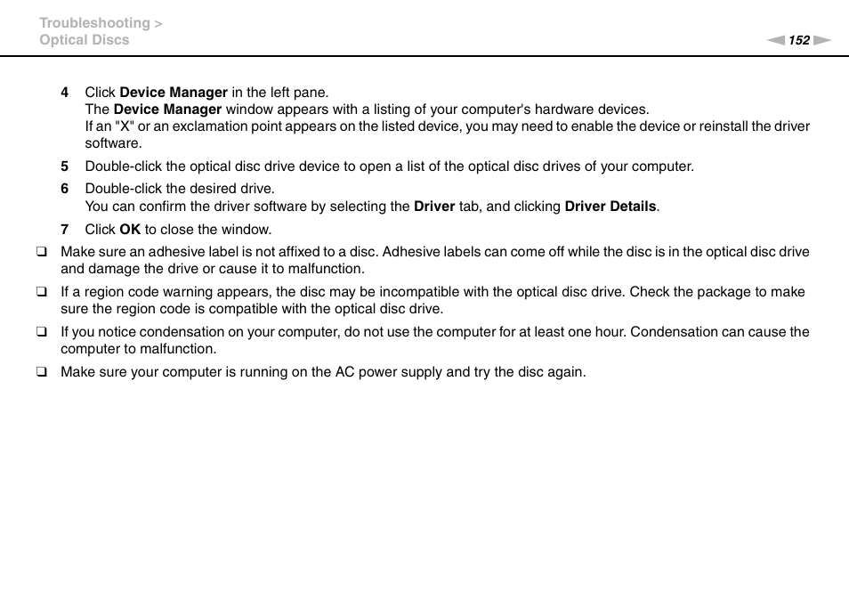 Sony VAIO VGN-CS User Manual | Page 152 / 171