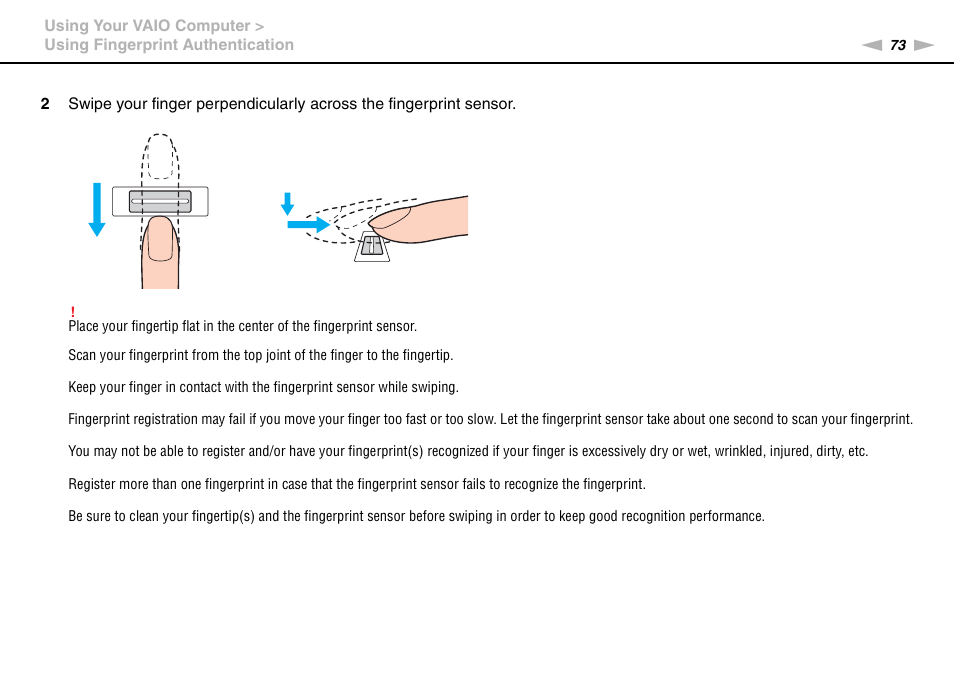 Sony VAIO VGN-CS User Manual | Page 73 / 171