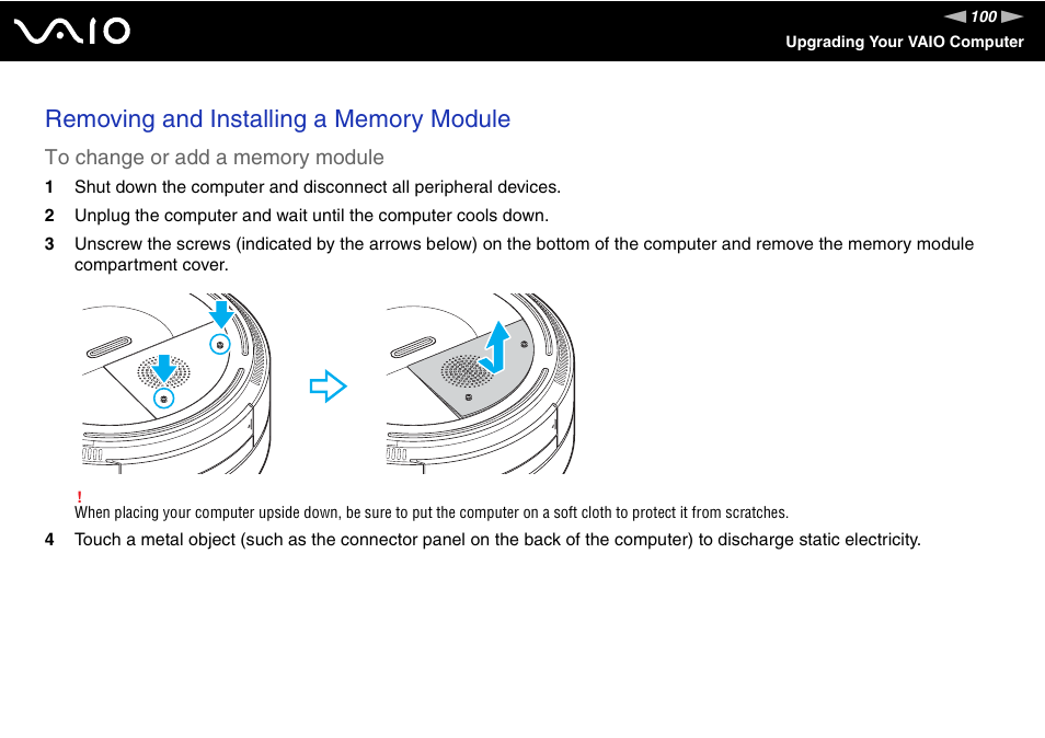 Sony VGX-TP1 User Manual | Page 100 / 154