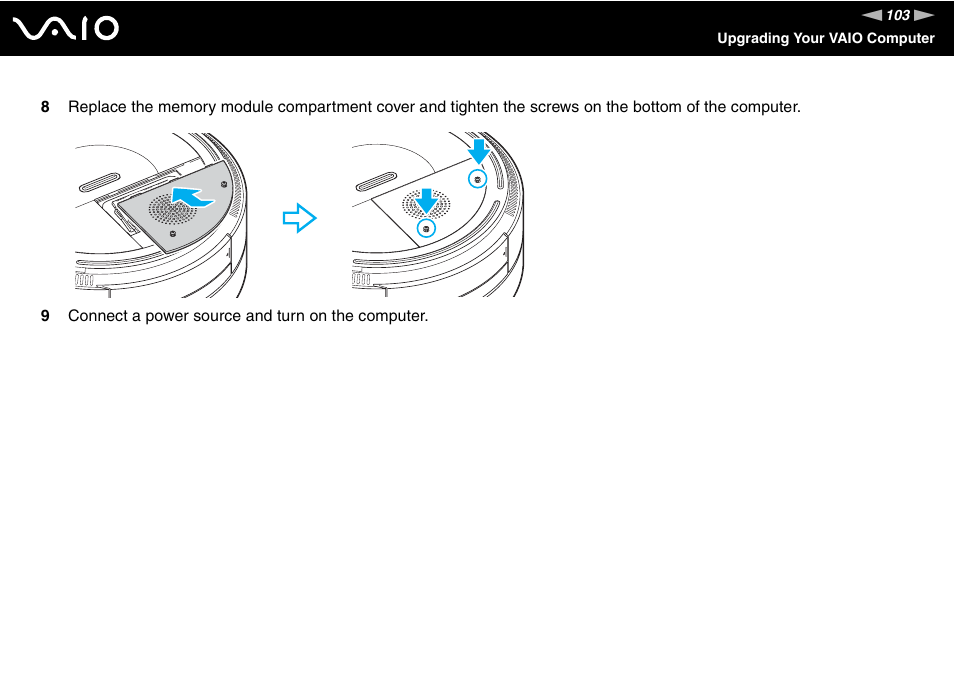 Sony VGX-TP1 User Manual | Page 103 / 154