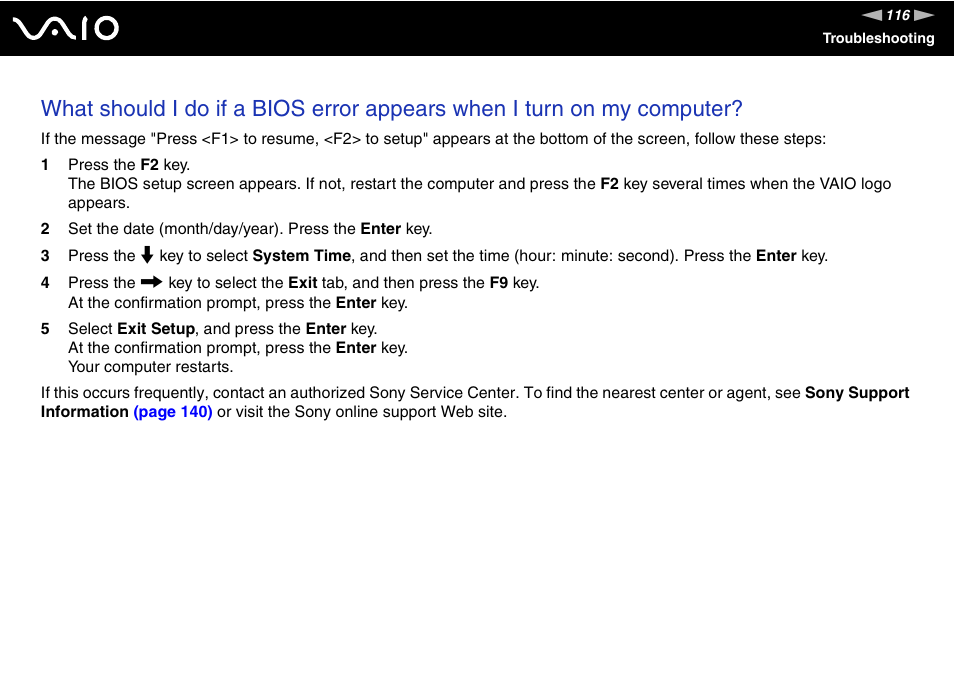 Sony VGX-TP1 User Manual | Page 116 / 154