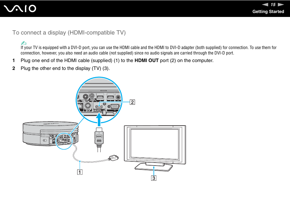 Sony VGX-TP1 User Manual | Page 15 / 154