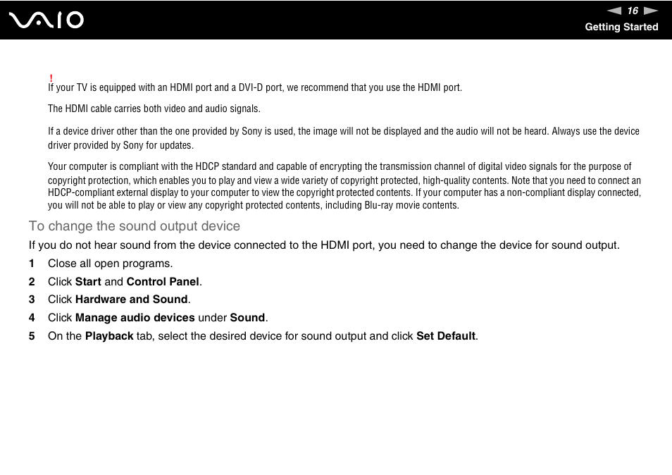 Sony VGX-TP1 User Manual | Page 16 / 154