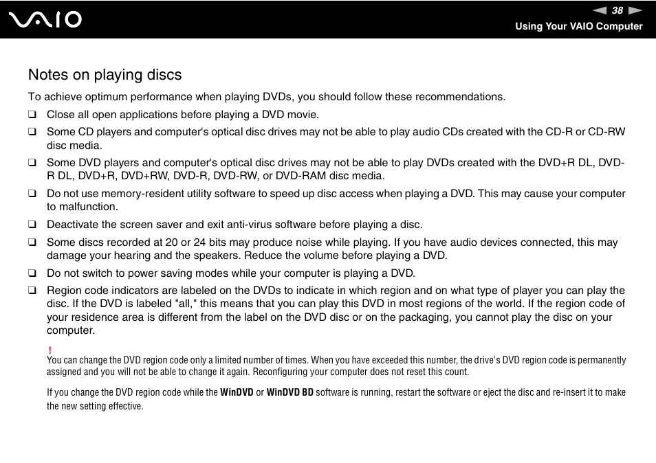 Sony VGX-TP1 User Manual | Page 38 / 154