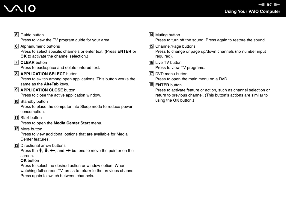 Sony VGX-TP1 User Manual | Page 54 / 154
