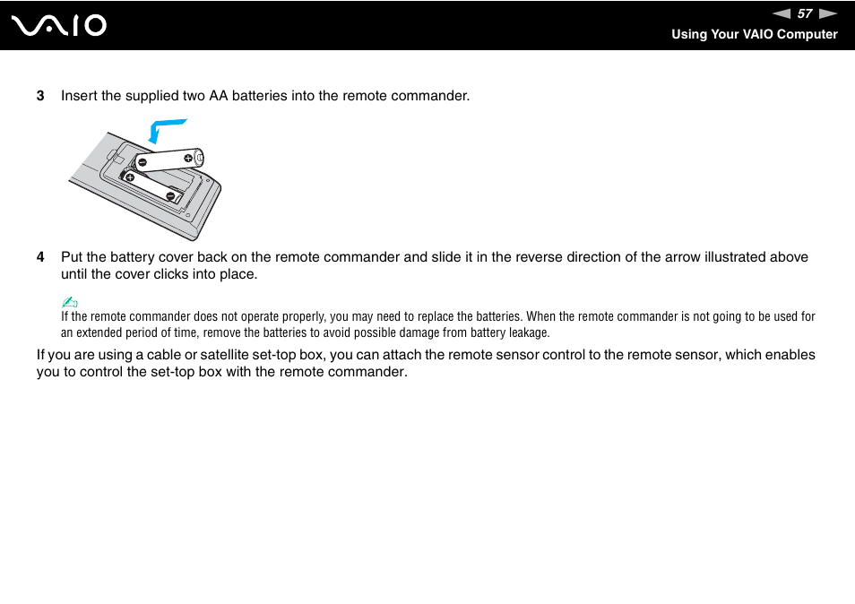 Sony VGX-TP1 User Manual | Page 57 / 154