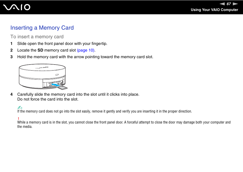 Sony VGX-TP1 User Manual | Page 67 / 154