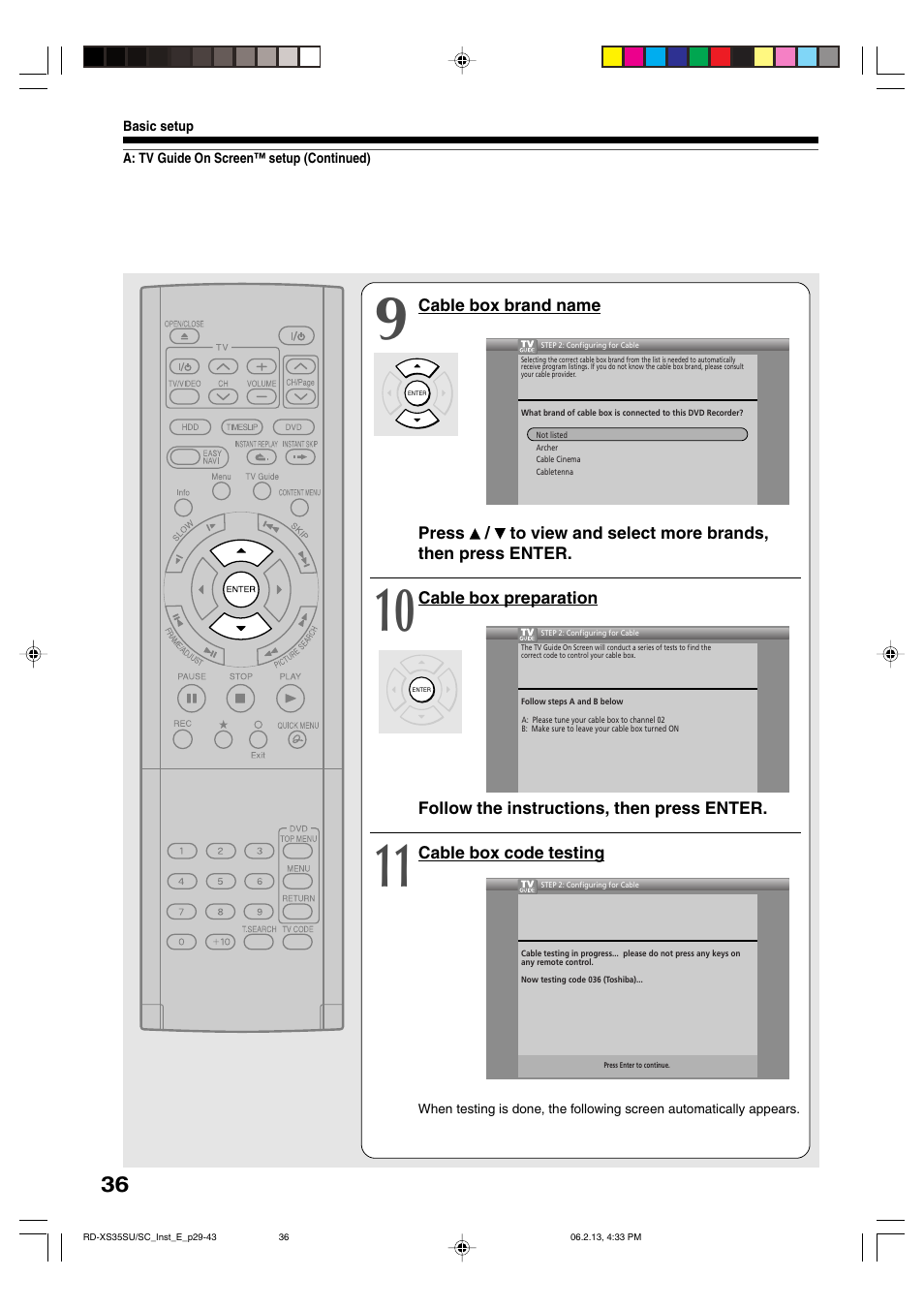 Sony RD-XS35SC User Manual | Page 36 / 56