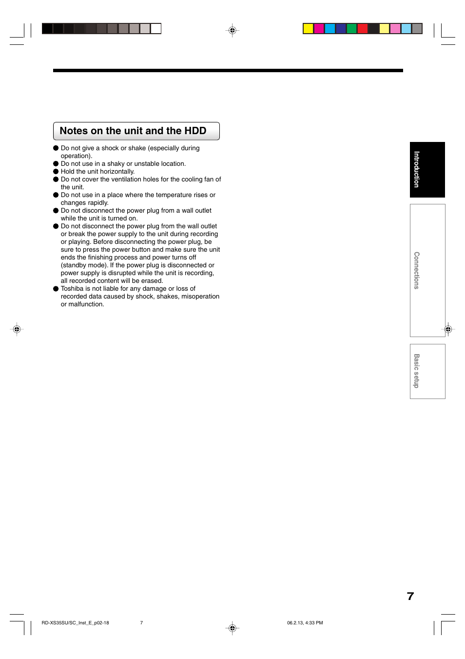 Sony RD-XS35SC User Manual | Page 7 / 56