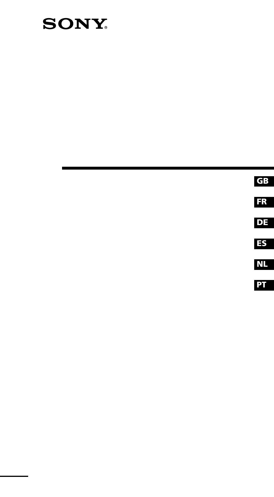 Sony ICF-SW7600GR User Manual | 242 pages