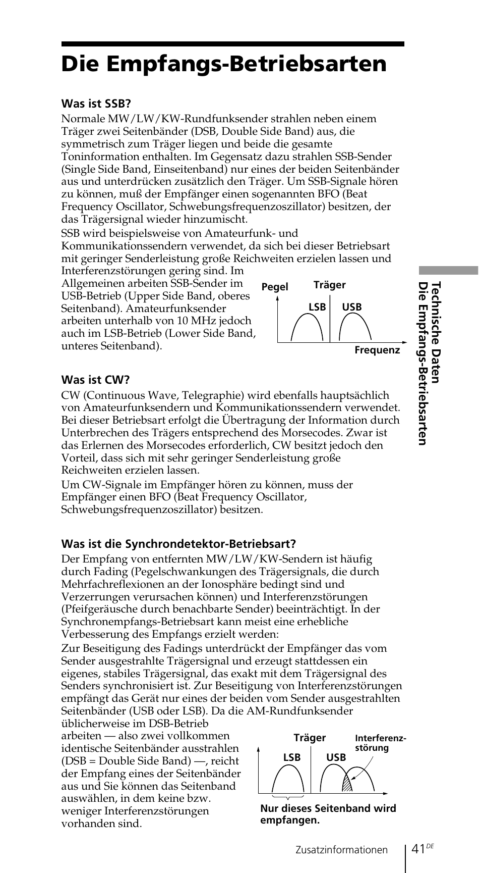 Die empfangs-betriebsarten | Sony ICF-SW7600GR User Manual | Page 121 / 242