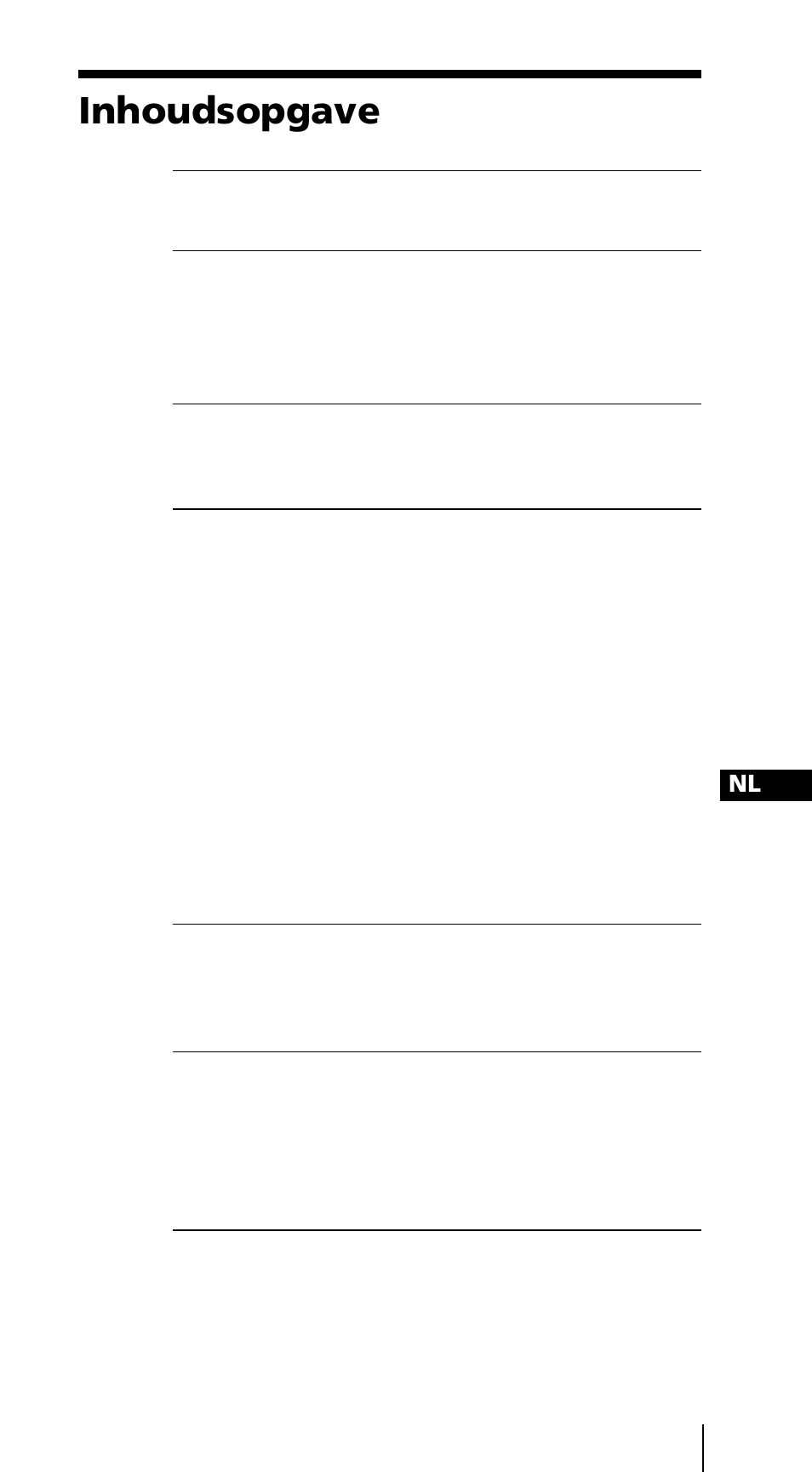 Inhoudsopgave | Sony ICF-SW7600GR User Manual | Page 163 / 242