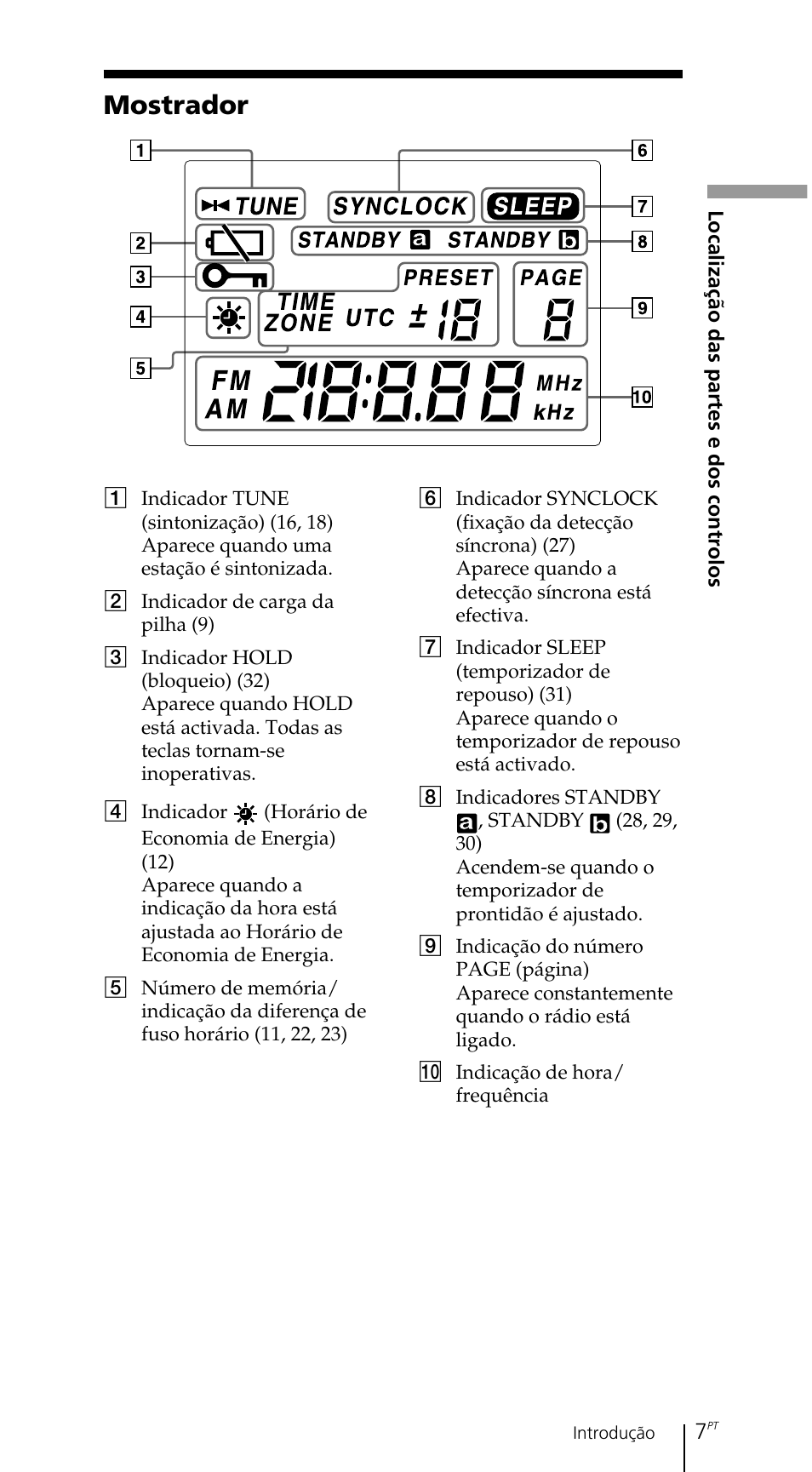 Mostrador | Sony ICF-SW7600GR User Manual | Page 207 / 242