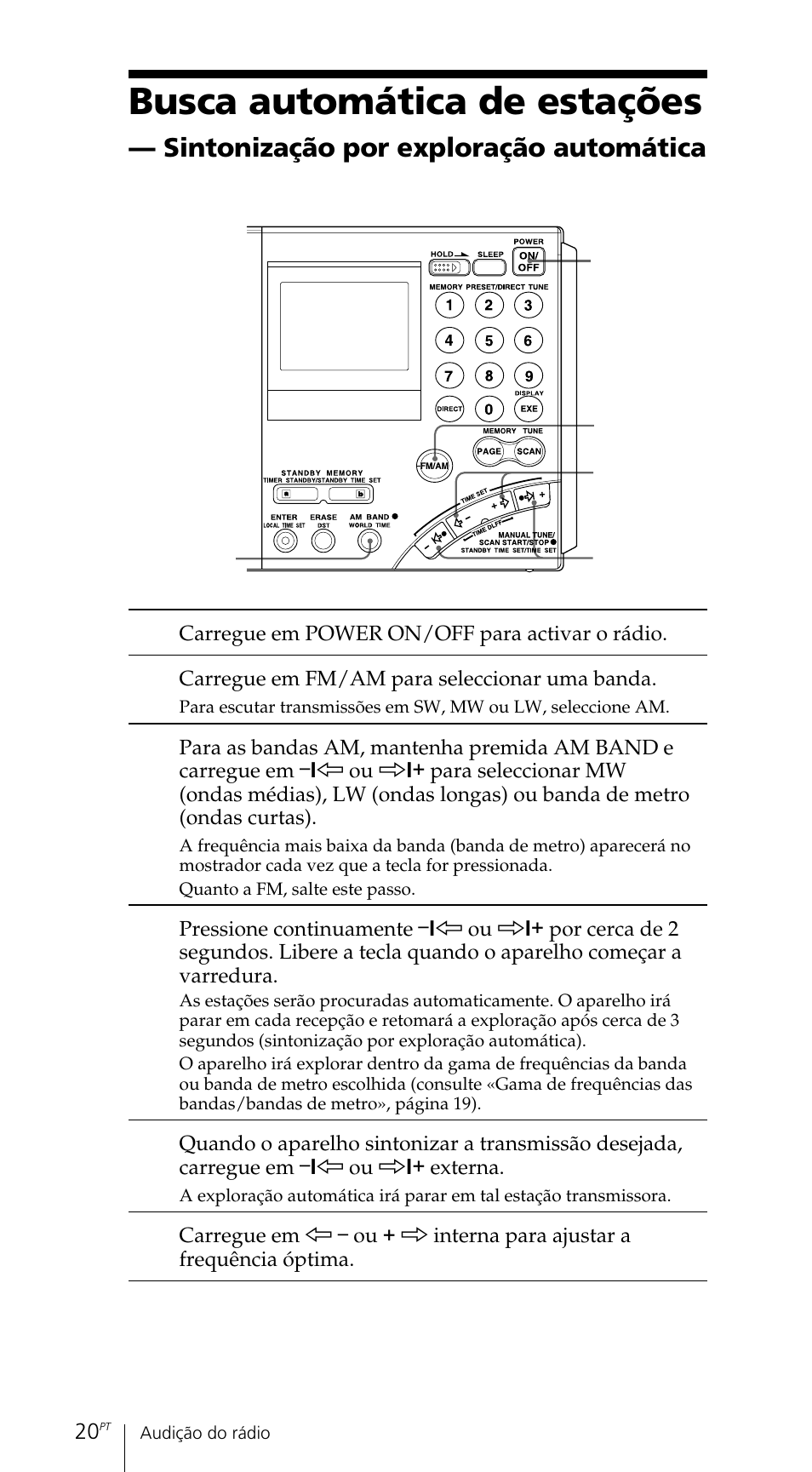 Busca automática de estações | Sony ICF-SW7600GR User Manual | Page 220 / 242