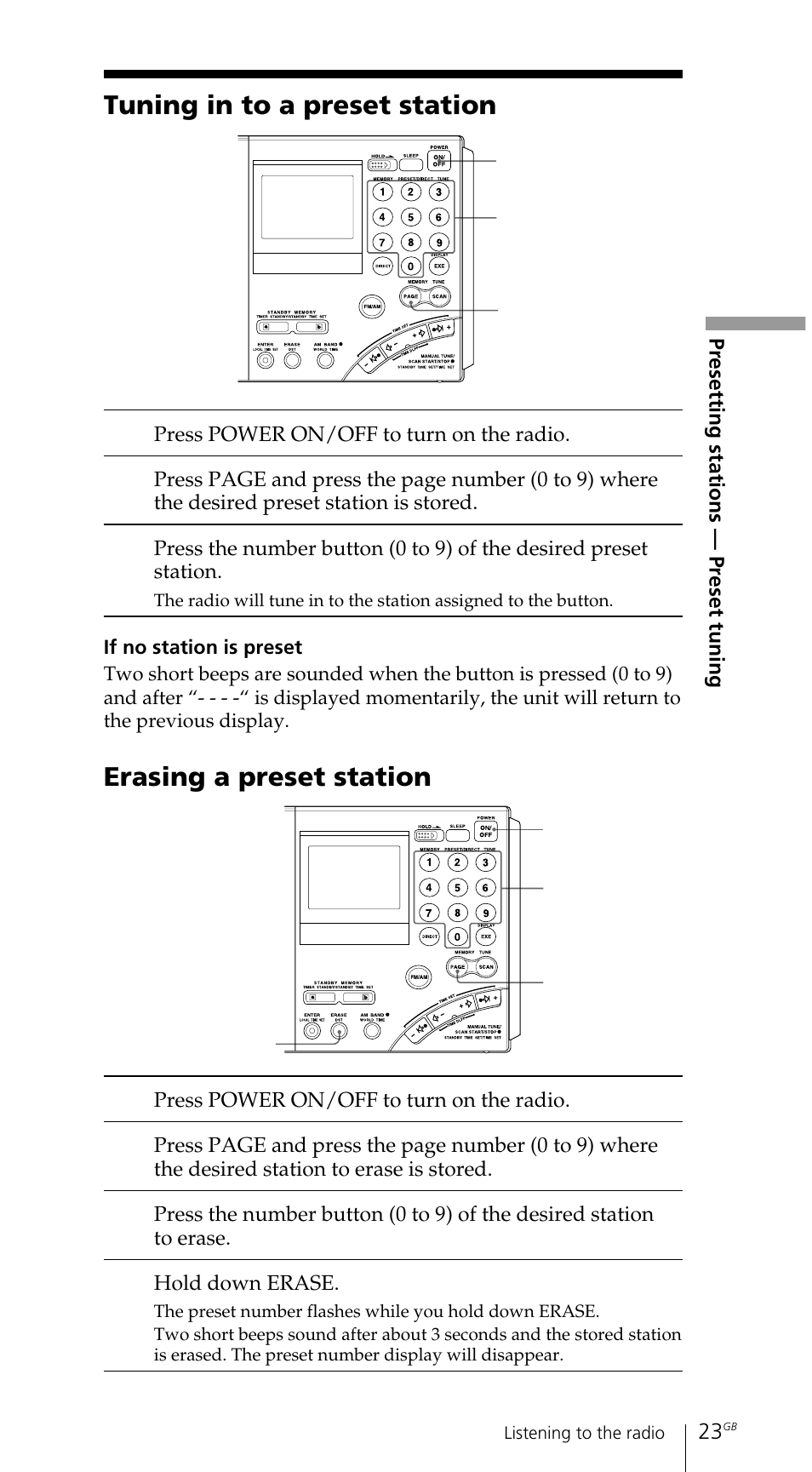 Sony ICF-SW7600GR User Manual | Page 23 / 242