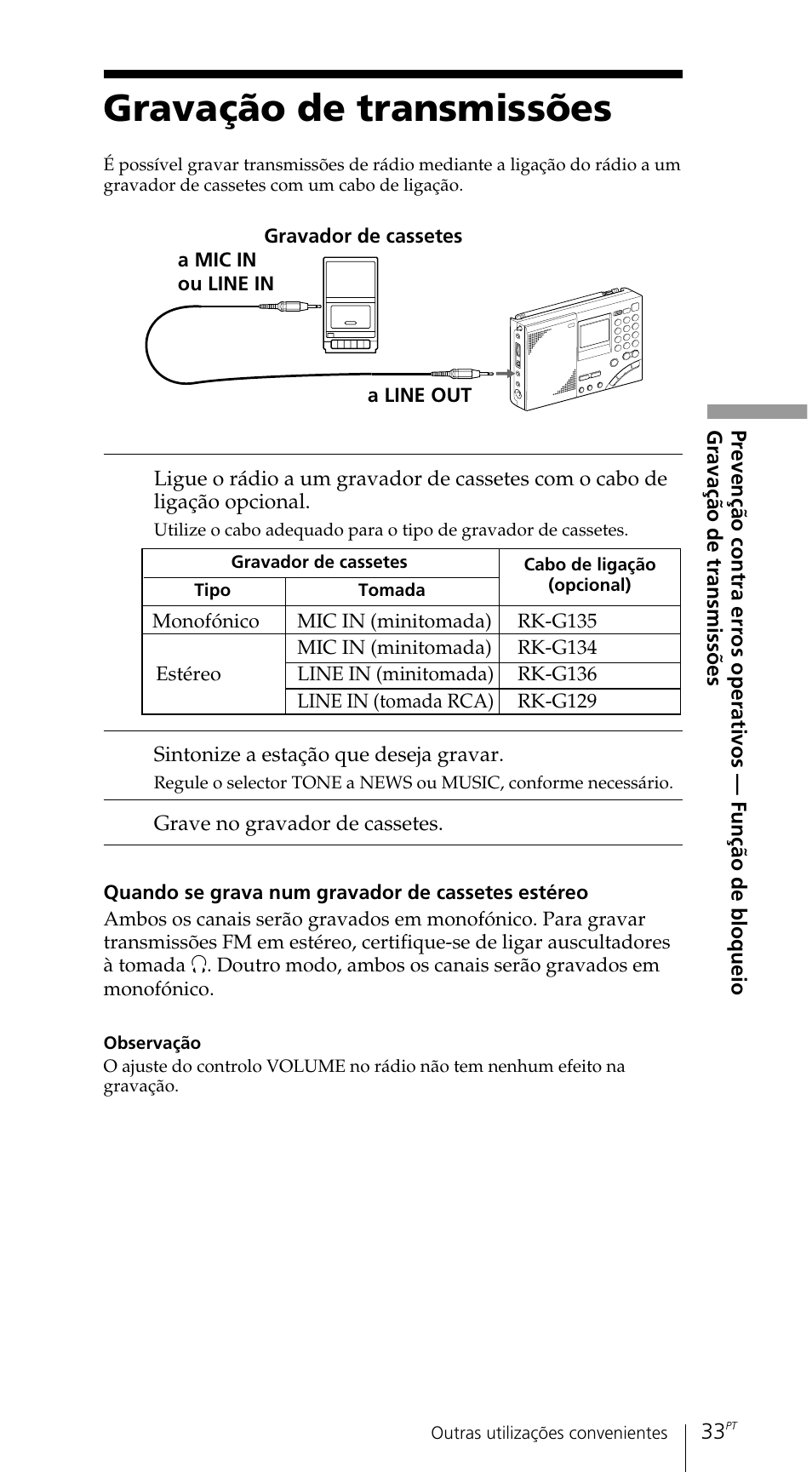 Gravação de transmissões | Sony ICF-SW7600GR User Manual | Page 233 / 242