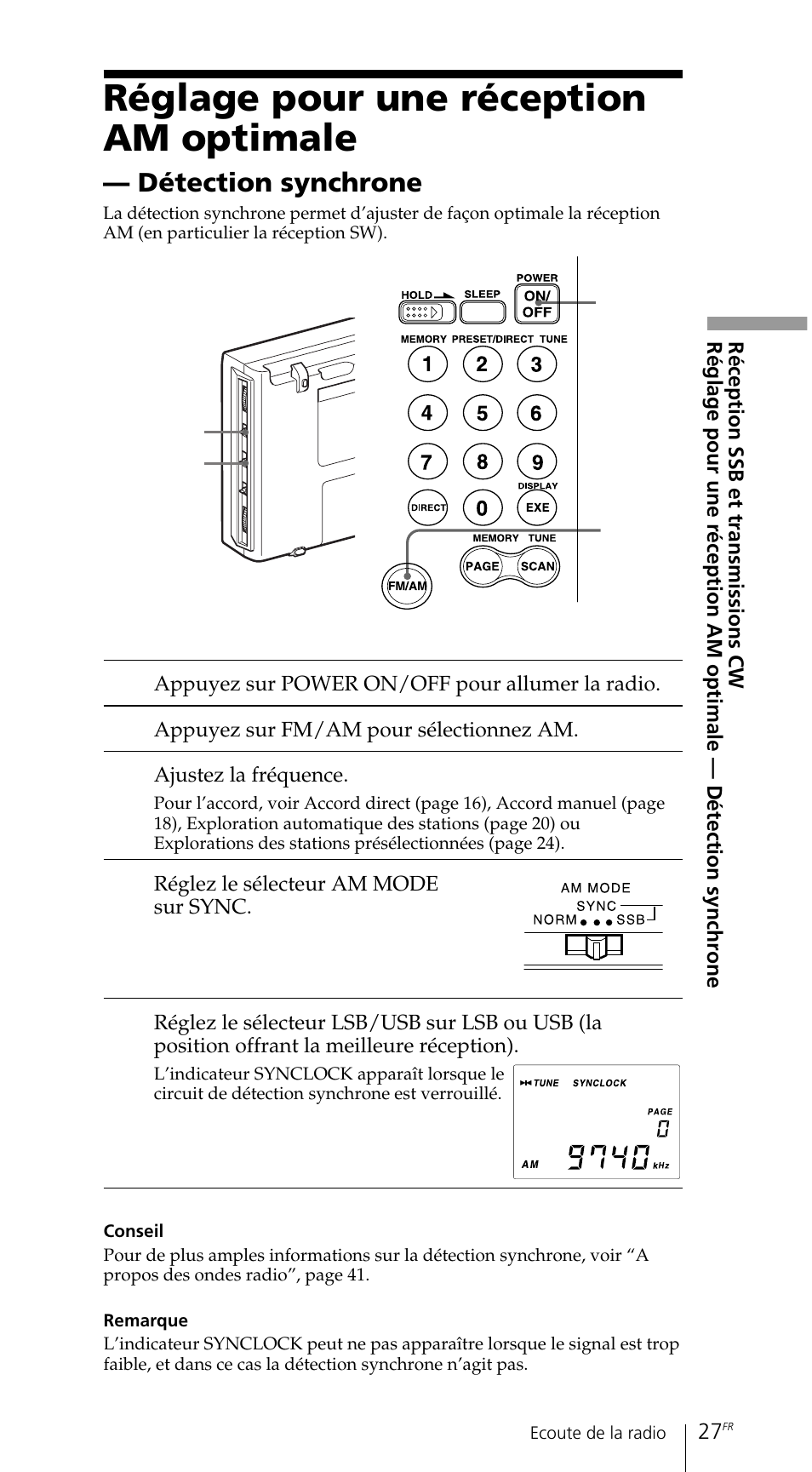 Réglage pour une réception am optimale | Sony ICF-SW7600GR User Manual | Page 67 / 242