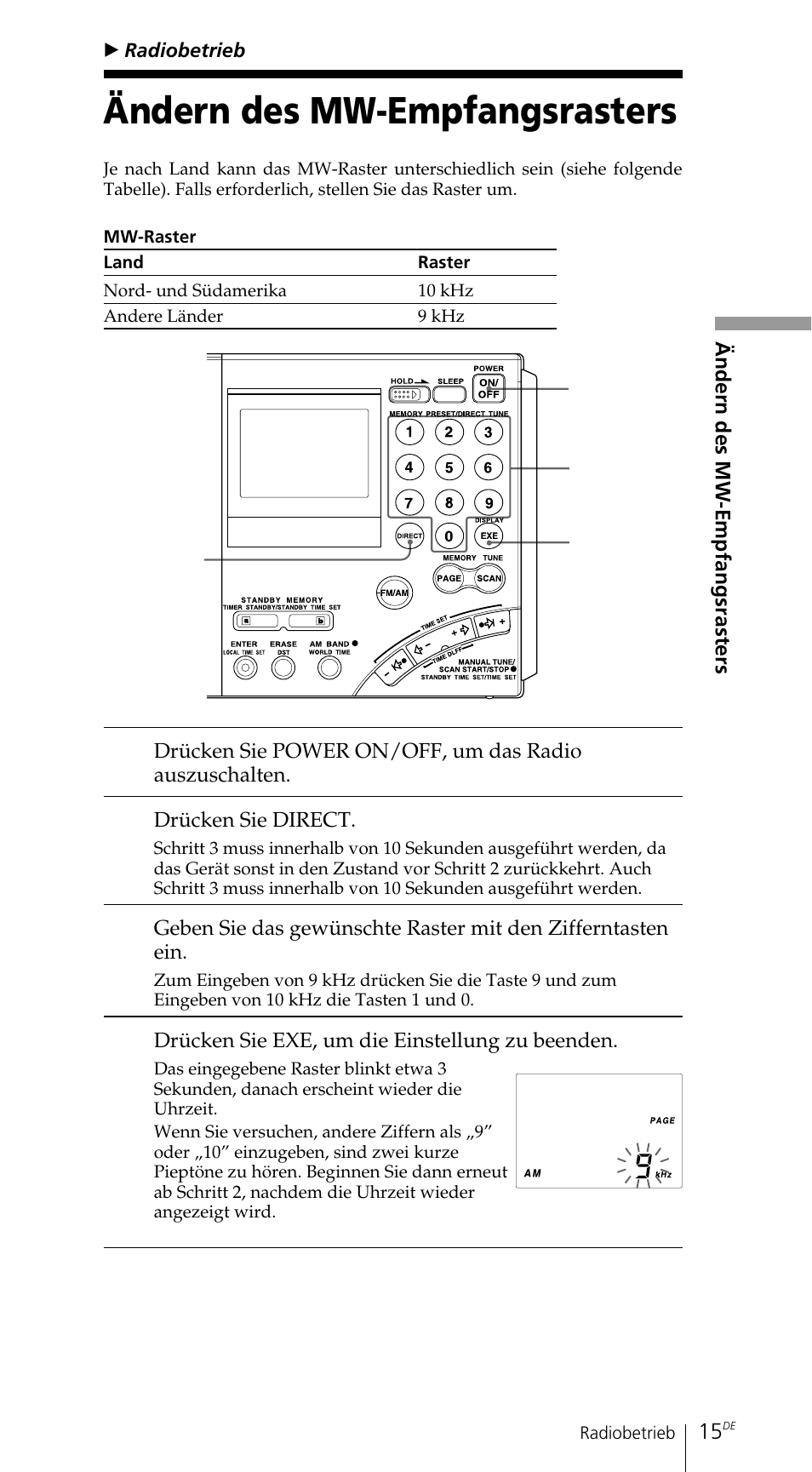 Ändern des mw-empfangsrasters | Sony ICF-SW7600GR User Manual | Page 95 / 242