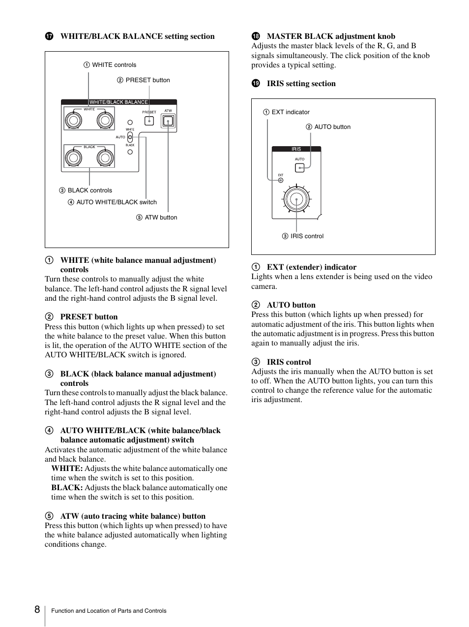 Sony CCU-TX50P User Manual | Page 8 / 19