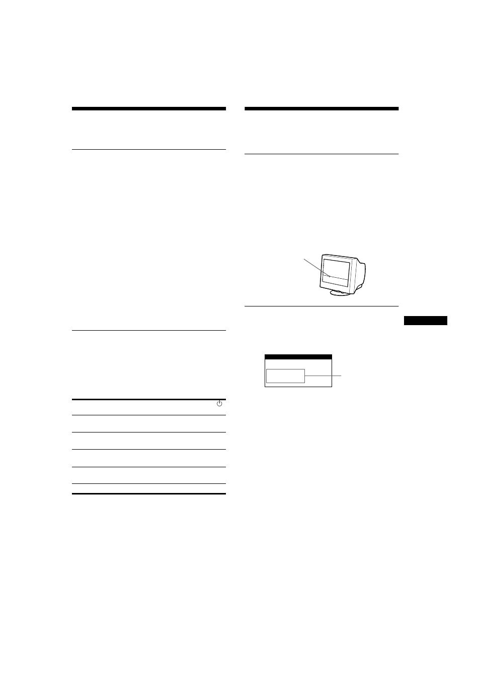Caractéristiques techniques, Dépannage, Modes présélectionné et utilisateur | Fonction d’économie d’énergie, Messages affichés à l’écran | Sony CPD-E100E User Manual | Page 27 / 88