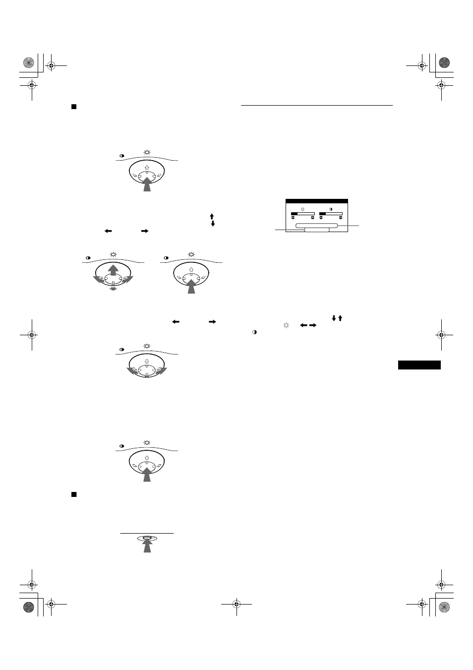 Regolazione della luminosità e del contrasto | Sony CPD-E100E User Manual | Page 65 / 88