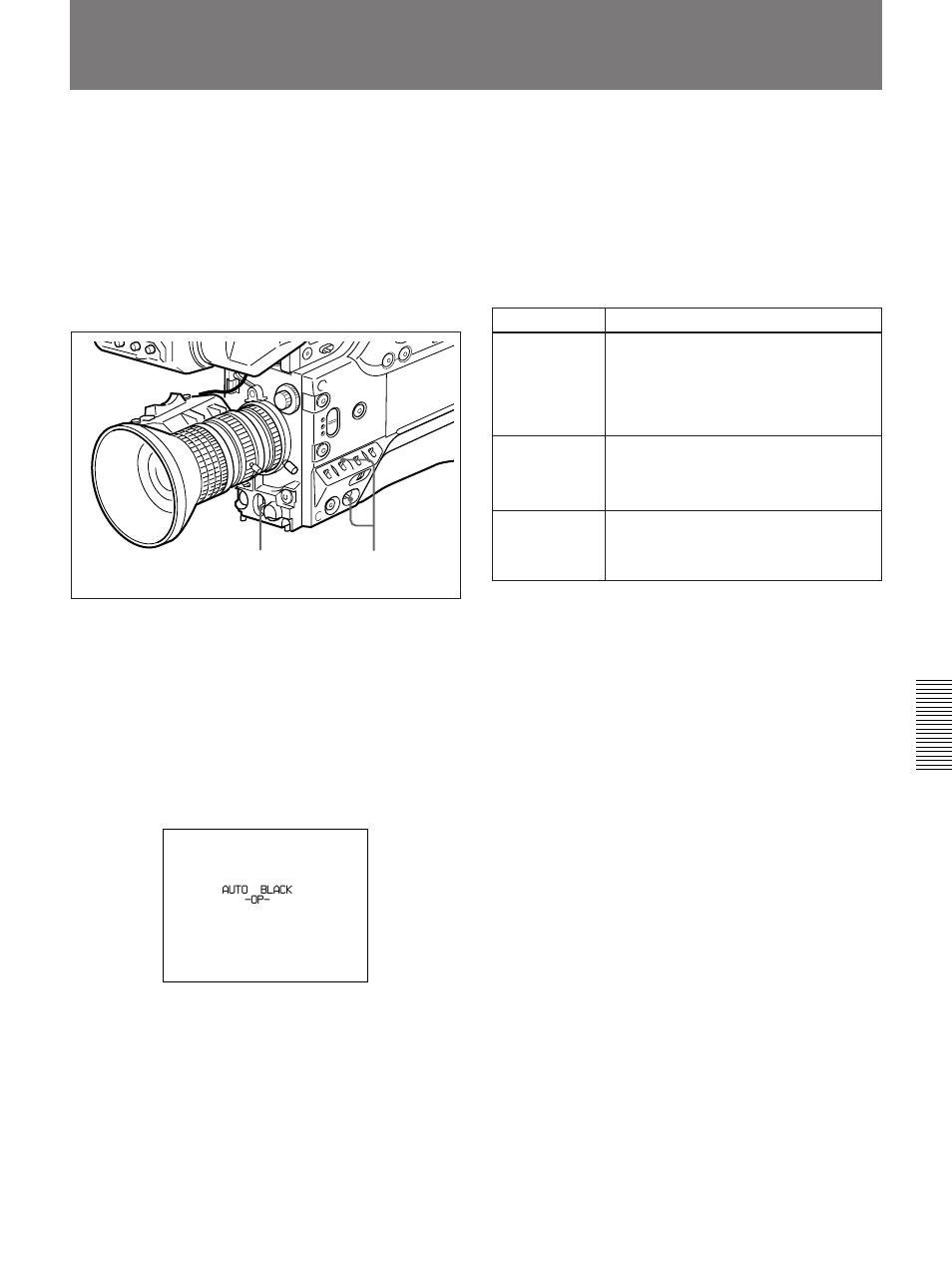 Black balance adjustment | Sony 300PF User Manual | Page 103 / 124