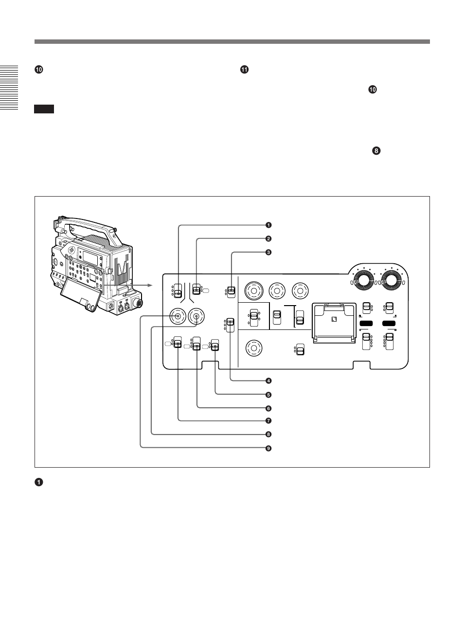 Location and function of parts, Left side, For details , see “cliplink shooting” (page 65) | Sony 300PF User Manual | Page 20 / 124