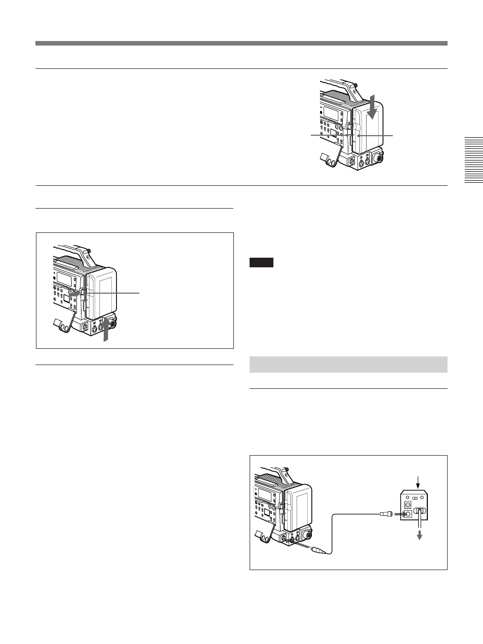 Using an ac adaptor, Using a cma-8a/8ace ac adaptor | Sony 300PF User Manual | Page 45 / 124