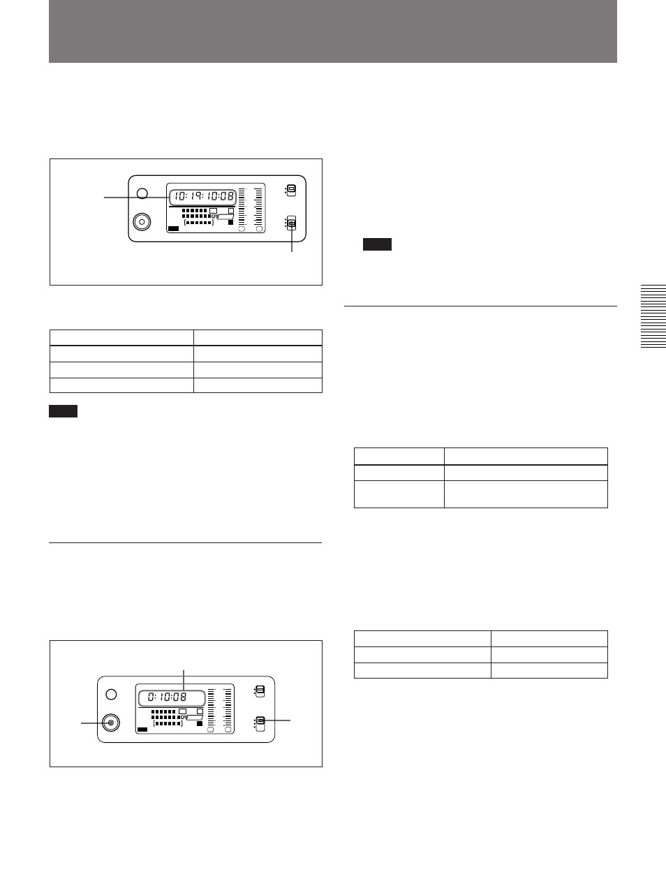 Setting time values, Displaying the date/time, Resetting the counter | Confirm the following, Set the display switch to tc or u-bit | Sony 300PF User Manual | Page 59 / 124