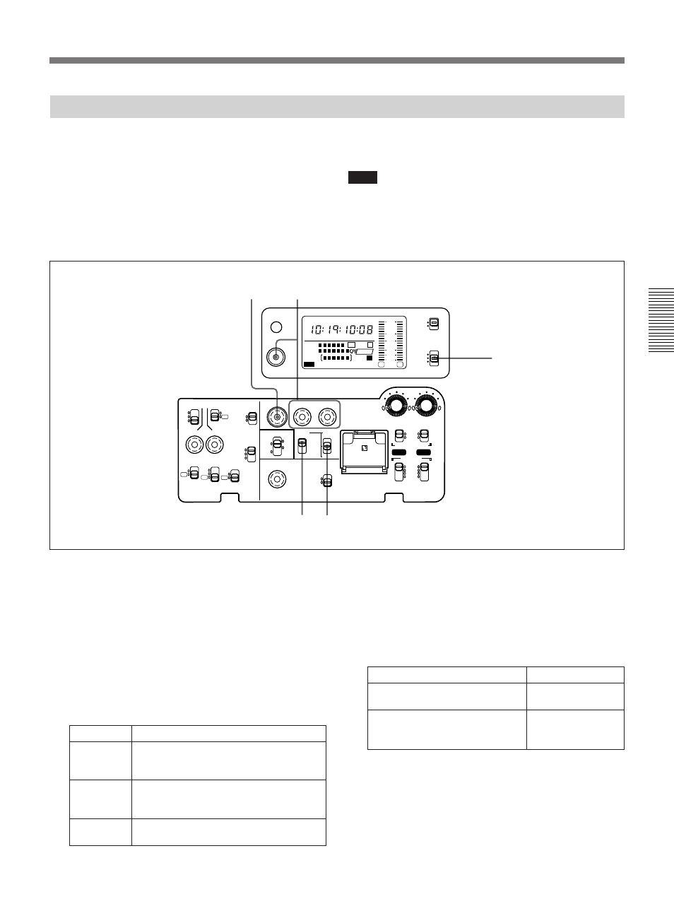 Setting the time code value, Set the display switch to tc, Set the tc mode switch 1 to preset | Continued) | Sony 300PF User Manual | Page 61 / 124