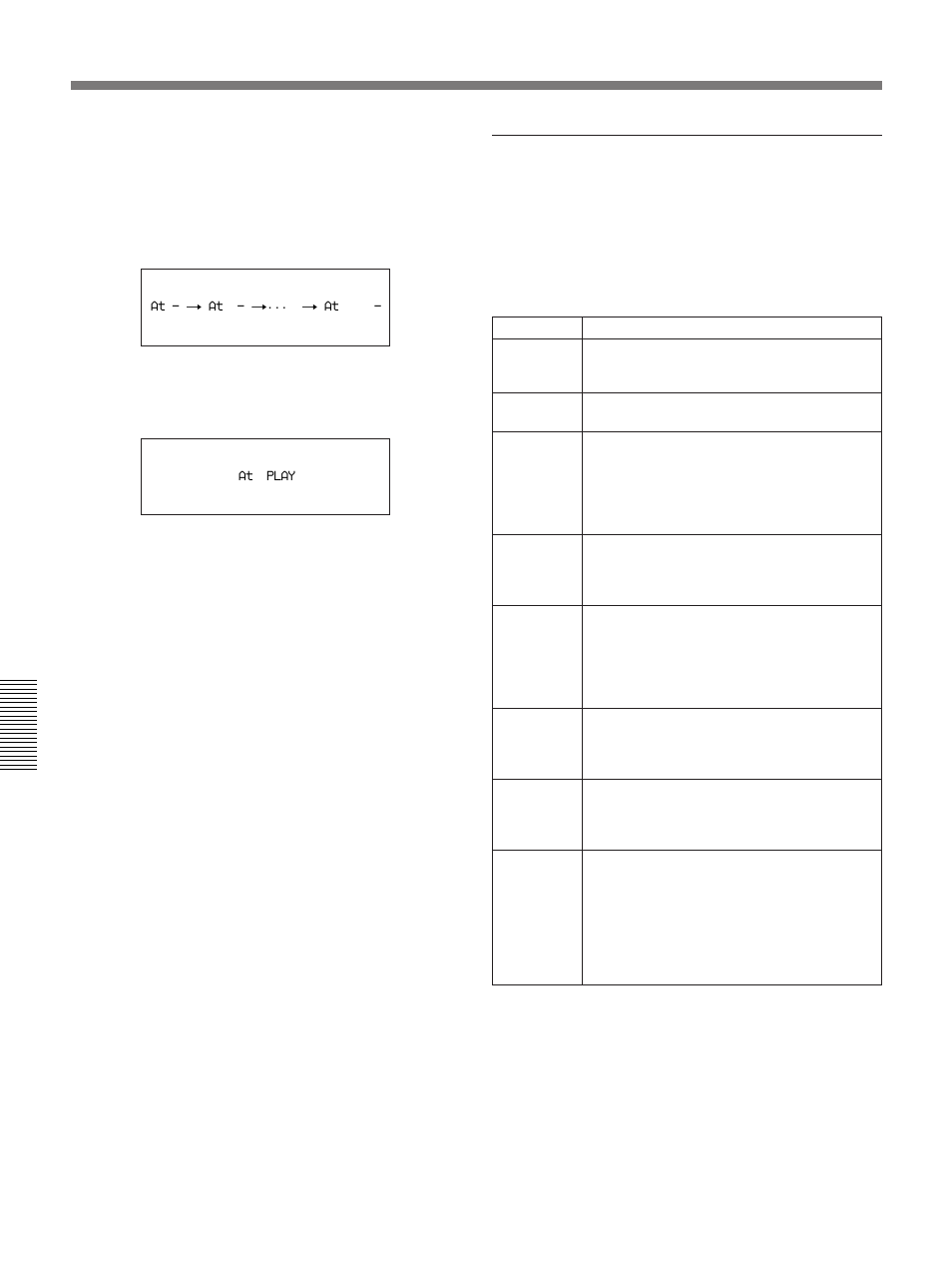 Vcr menu operation | Sony 300PF User Manual | Page 96 / 124