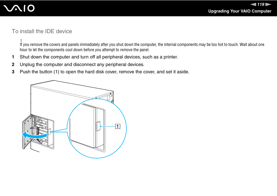 Sony VGC-RC110G User Manual | Page 119 / 180
