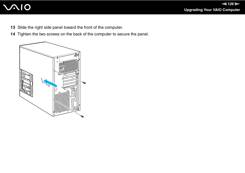 Sony VGC-RC110G User Manual | Page 126 / 180
