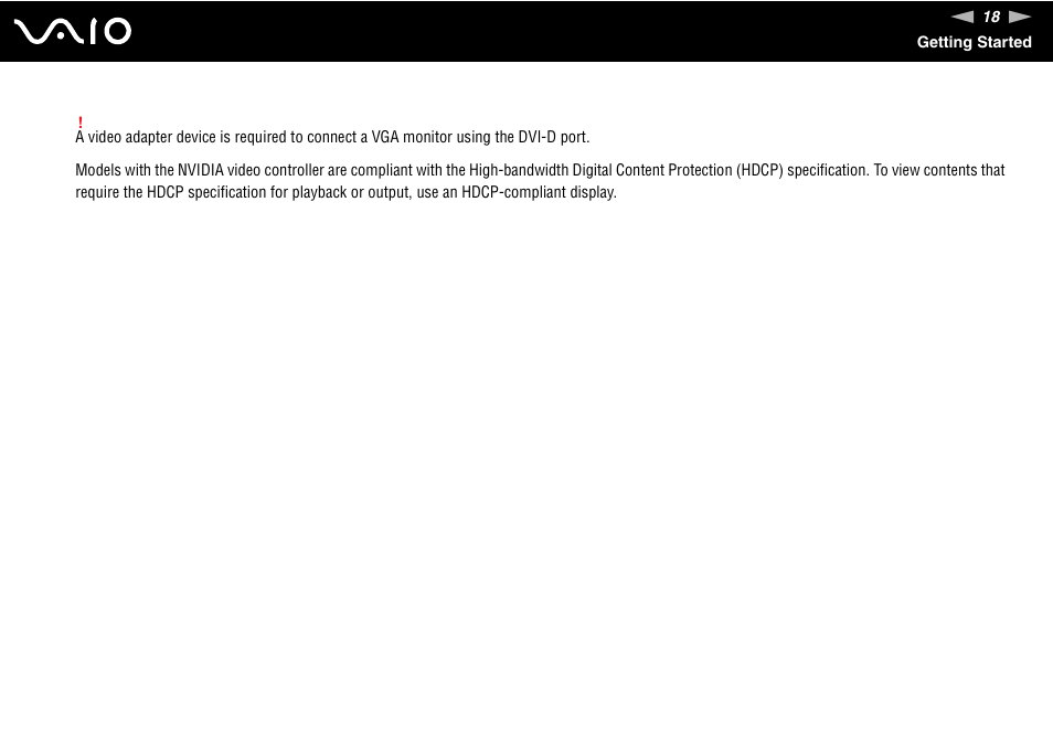 Sony VGC-RC110G User Manual | Page 18 / 180
