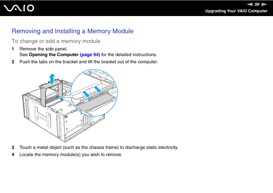 Sony VGC-RC110G User Manual | Page 99 / 180