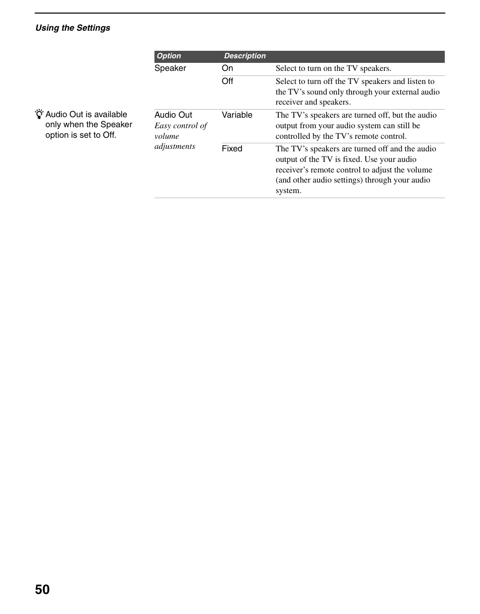 Sony WEGA KLV S23A10 User Manual | Page 50 / 68