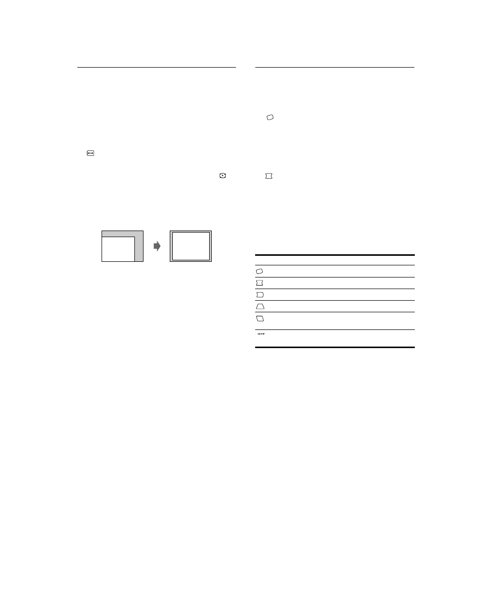 Adjusting the shape of the picture (geometry) | Sony CPD-G520 User Manual | Page 12 / 64