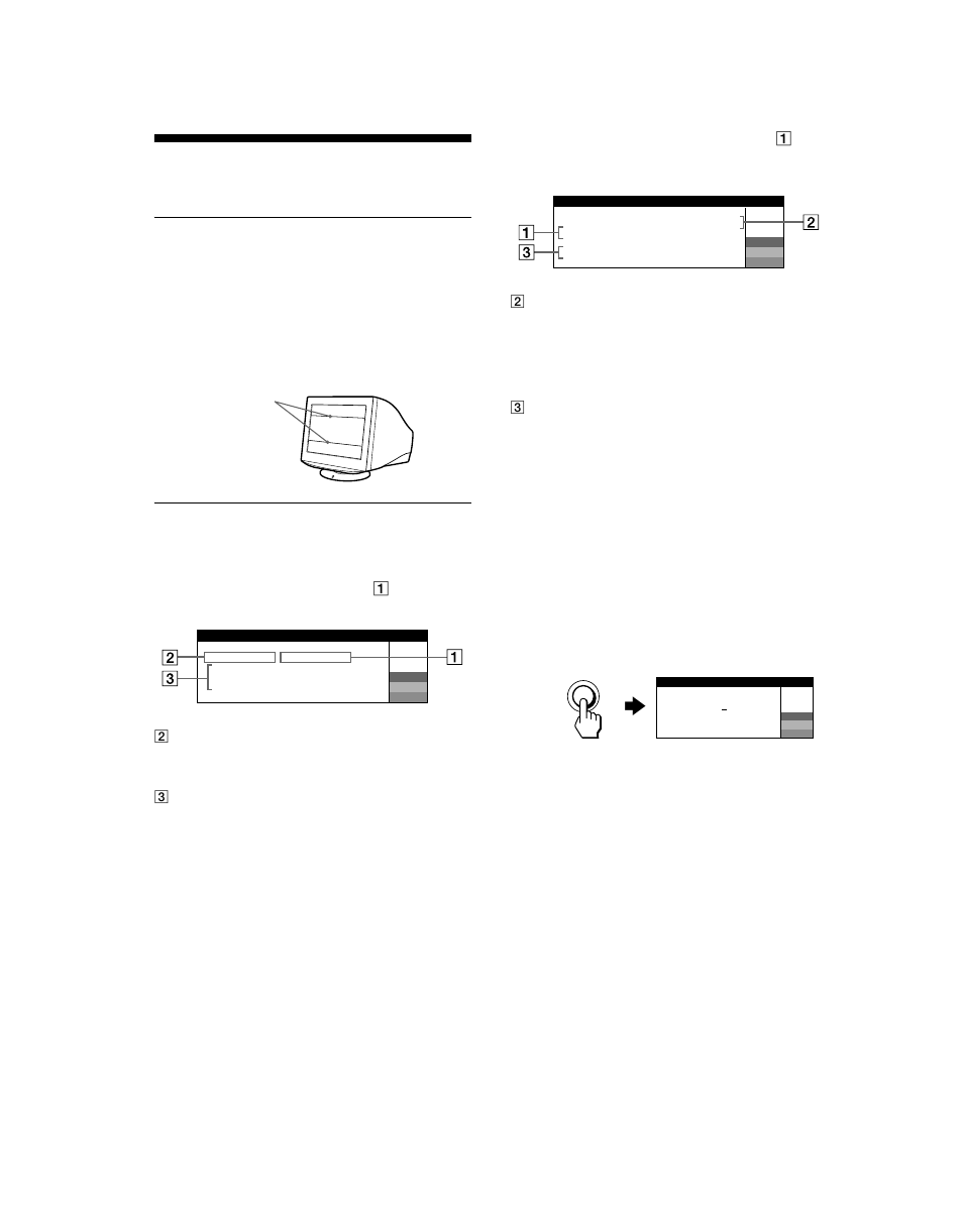Troubleshooting, If thin lines appear on your screen (damper wires), On-screen messages | Menu | Sony CPD-G520 User Manual | Page 18 / 64