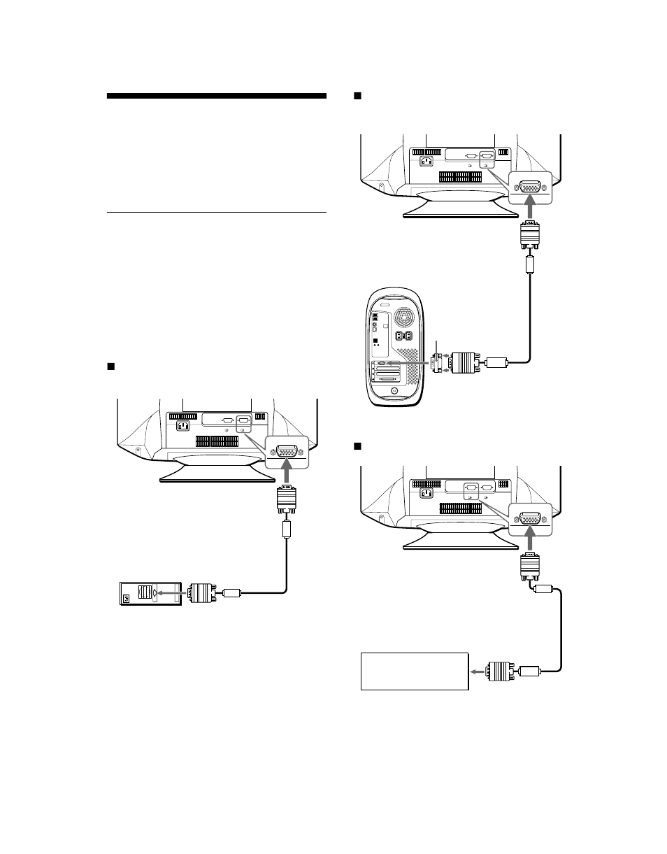 Installation et configuration, Étape 1: rac | Sony CPD-G520 User Manual | Page 26 / 64