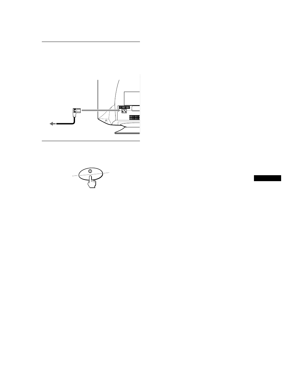 Étape 2: rac, Étape 3: mett, Étape 2:raccordez le cordon d’alimentation secteur | Sony CPD-G520 User Manual | Page 27 / 64