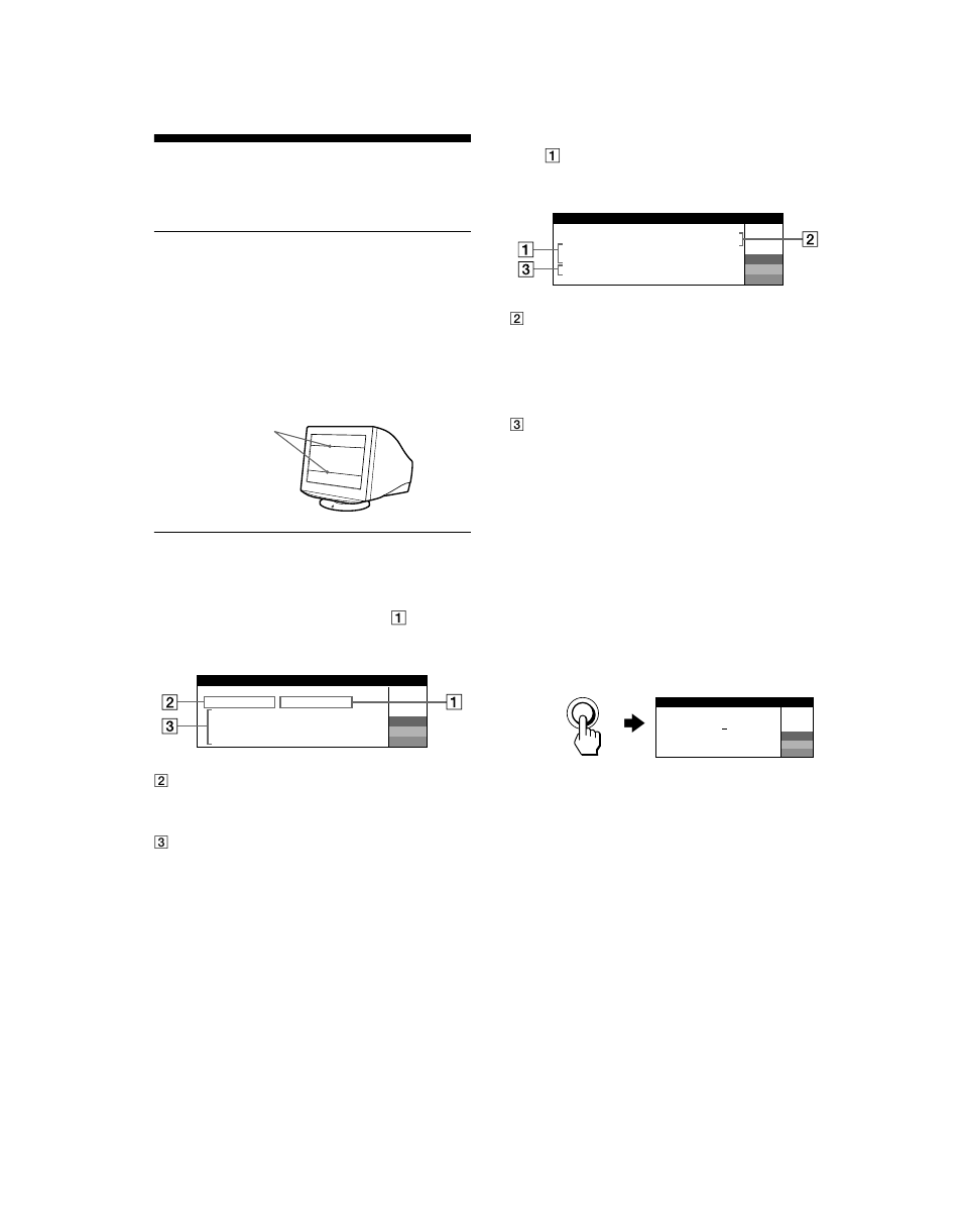 Solución de problemas, Mensajes en pantalla, Menu | Sony CPD-G520 User Manual | Page 58 / 64