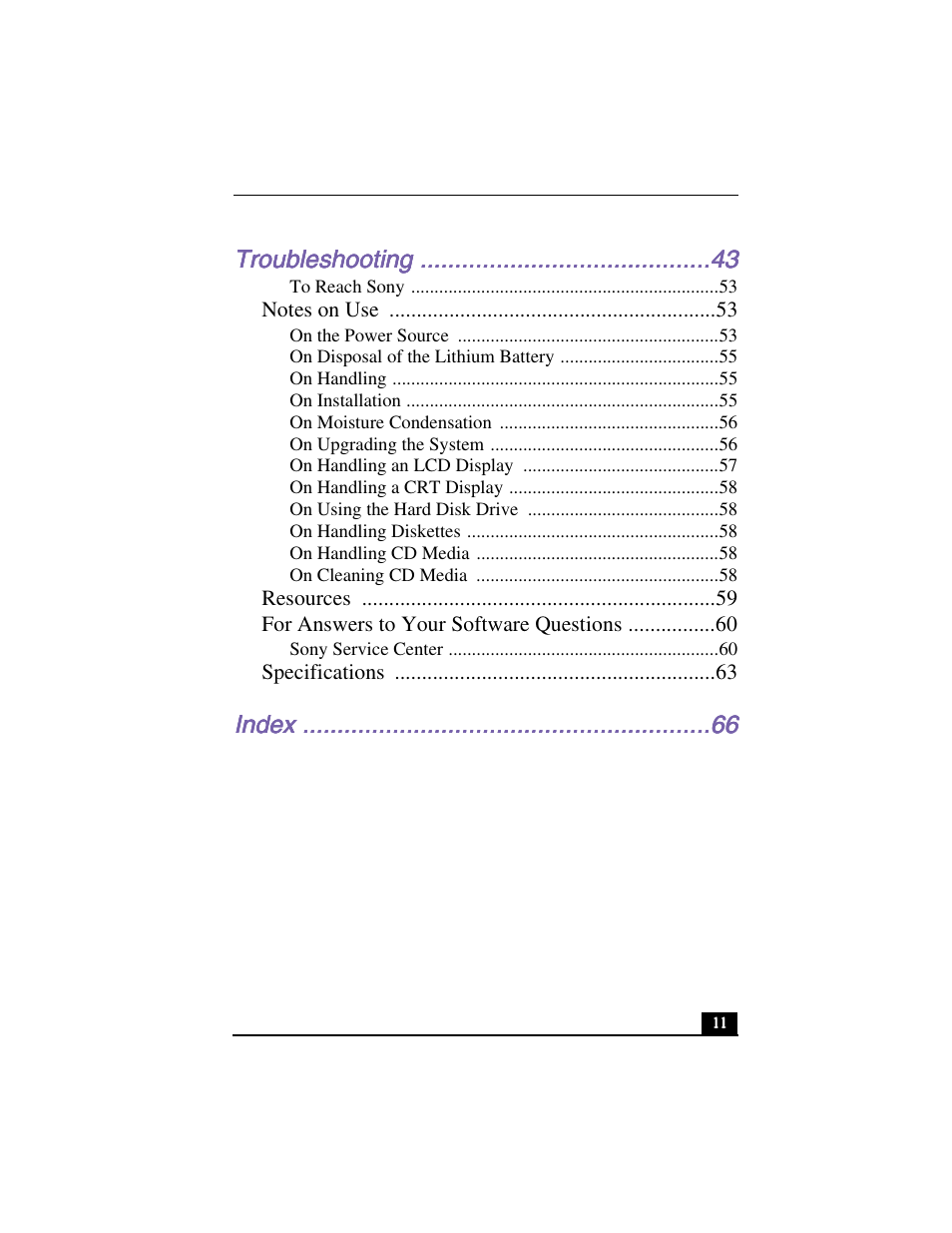 Sony PCV-L640 User Manual | Page 11 / 69