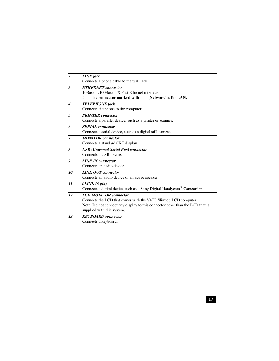 Sony PCV-L640 User Manual | Page 17 / 69