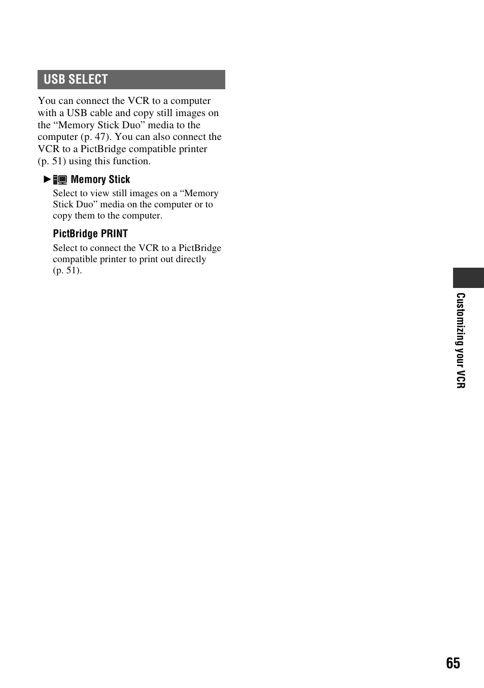 P. 65) | Sony GV-HD700E User Manual | Page 65 / 112