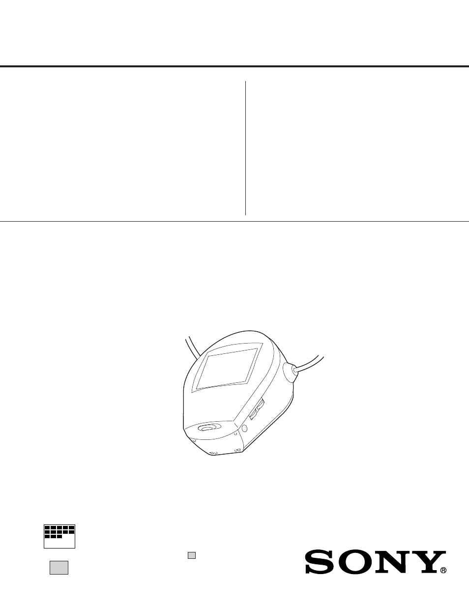 Sony FDL-PT222 User Manual | 24 pages