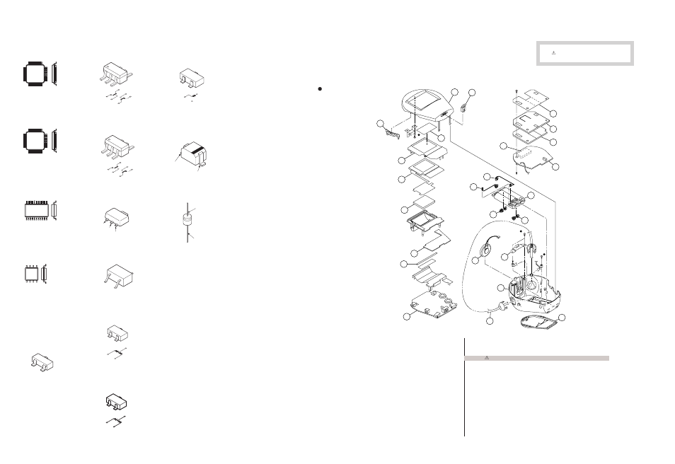 5. semiconductors note, Exploded view, 1. chassis section | Sony FDL-PT222 User Manual | Page 18 / 24