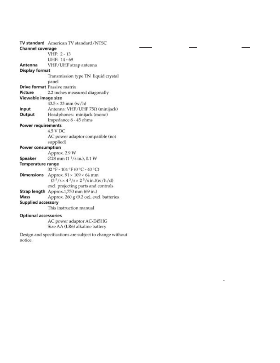 Sony FDL-PT222 User Manual | Page 2 / 24
