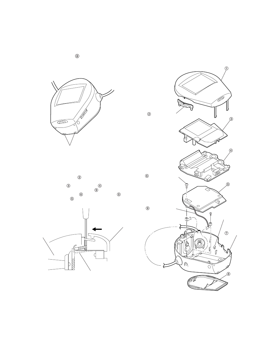 Disassembly, 1. cabinets | Sony FDL-PT222 User Manual | Page 5 / 24