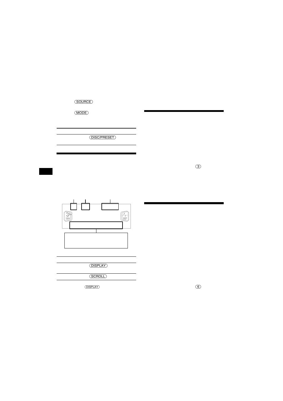 Display items, Playing tracks repeatedly — repeat play, Playing tracks in random order — shuffle play | Display items playing tracks repeatedly, Repeat play, Playing tracks in random order, Shuffle play, Playing tracks repeatedly | Sony CDX-CA750X User Manual | Page 10 / 92