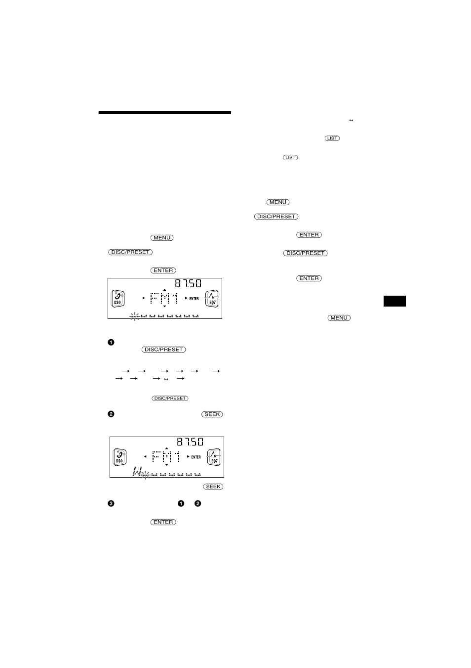 Mémorisation des noms de station | Sony CDX-CA750X User Manual | Page 43 / 92